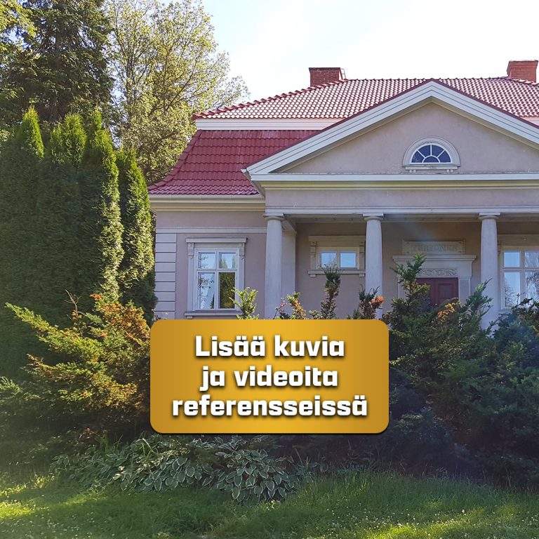 Kuvassa on omakotitalo Johon on tehty tiilikattoremontti Cattosan toimesta